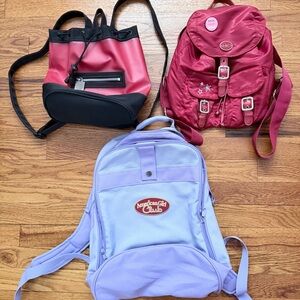 American Girl Club Backpack Trio